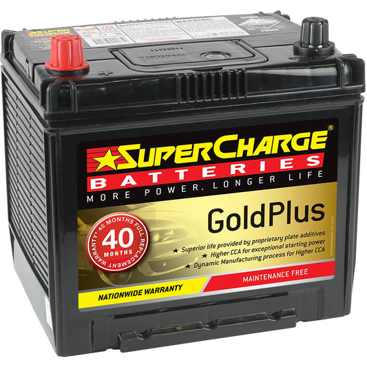 SUPERCHARGE MF75D23R GOLDPLUS 4WD TRUCK BATTERY 630CCA