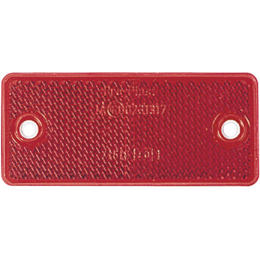 NARVA 84032BL RED RETRO REFLECTOR IN PLASTIC HOLDER WITH DUAL FIXING HOLES