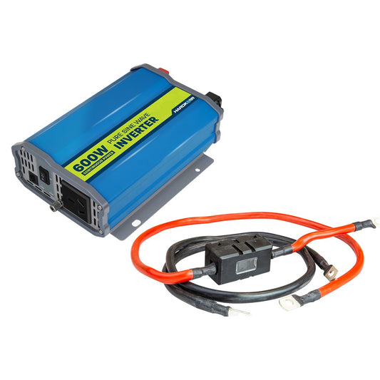 600W PURE SINE WAVE INVERTER + 5AWG POWER CABLE