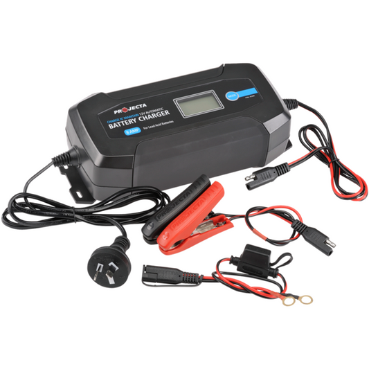 PROJECTA 8AMP 12V 4 STAGE BATTERY CHARGER - AC080
