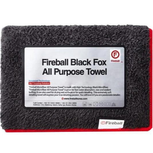 FIREBALL BLACK FOX ALL PURPOSE TOWEL 75X40 BLACK
