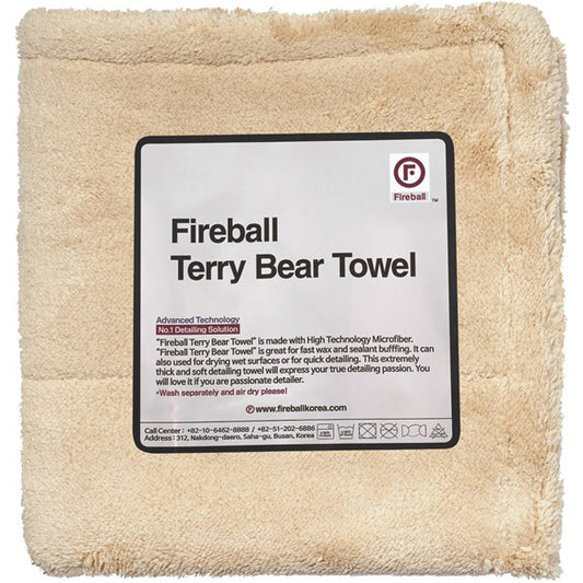 FIREBALL TERRY BEAR BUFFING TOWEL 40CM X40CM