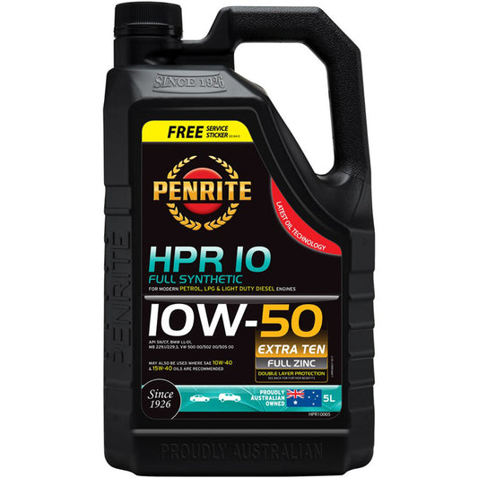 PENRITE HPR 10 10W-50 FULL SYNTHETIC ENGINE OIL 5L - HPR10005