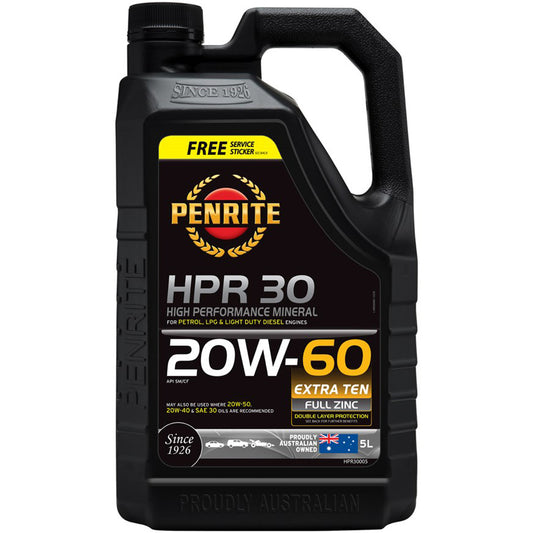 PENRITE HPR 30 HIGH PERFORMANCE MINERAL ENGINE OIL 20W-60 5L - HPR30005