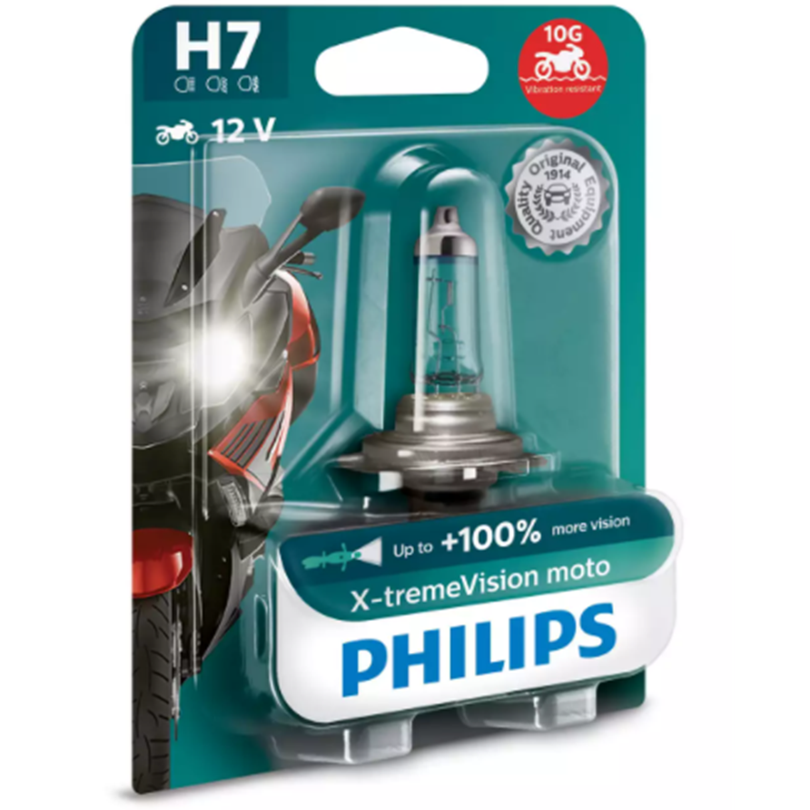 PHILIPS X-TREME VISION MOTORCYCLE GLOBE H7 - 12972XVBW