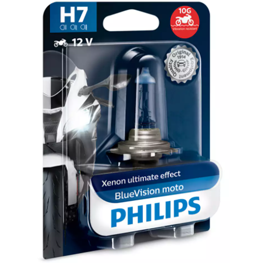 PHILIPS BLUE VISION MOTORCYCLE GLOBE H7 - 12972BVUBW