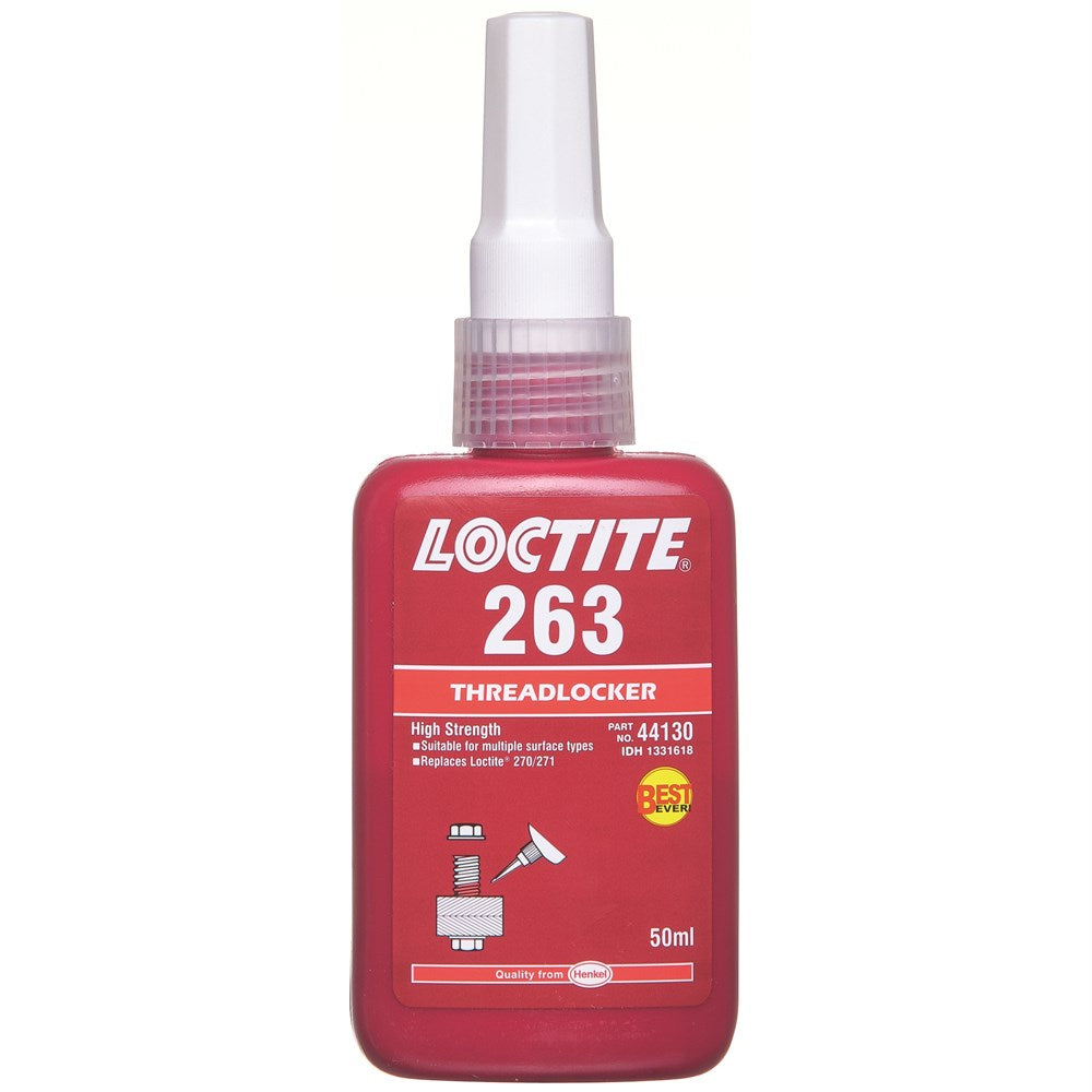 LOCTITE 263 - THREADLOCKER - HIGH STRENGTH - RED 50ML - 44130