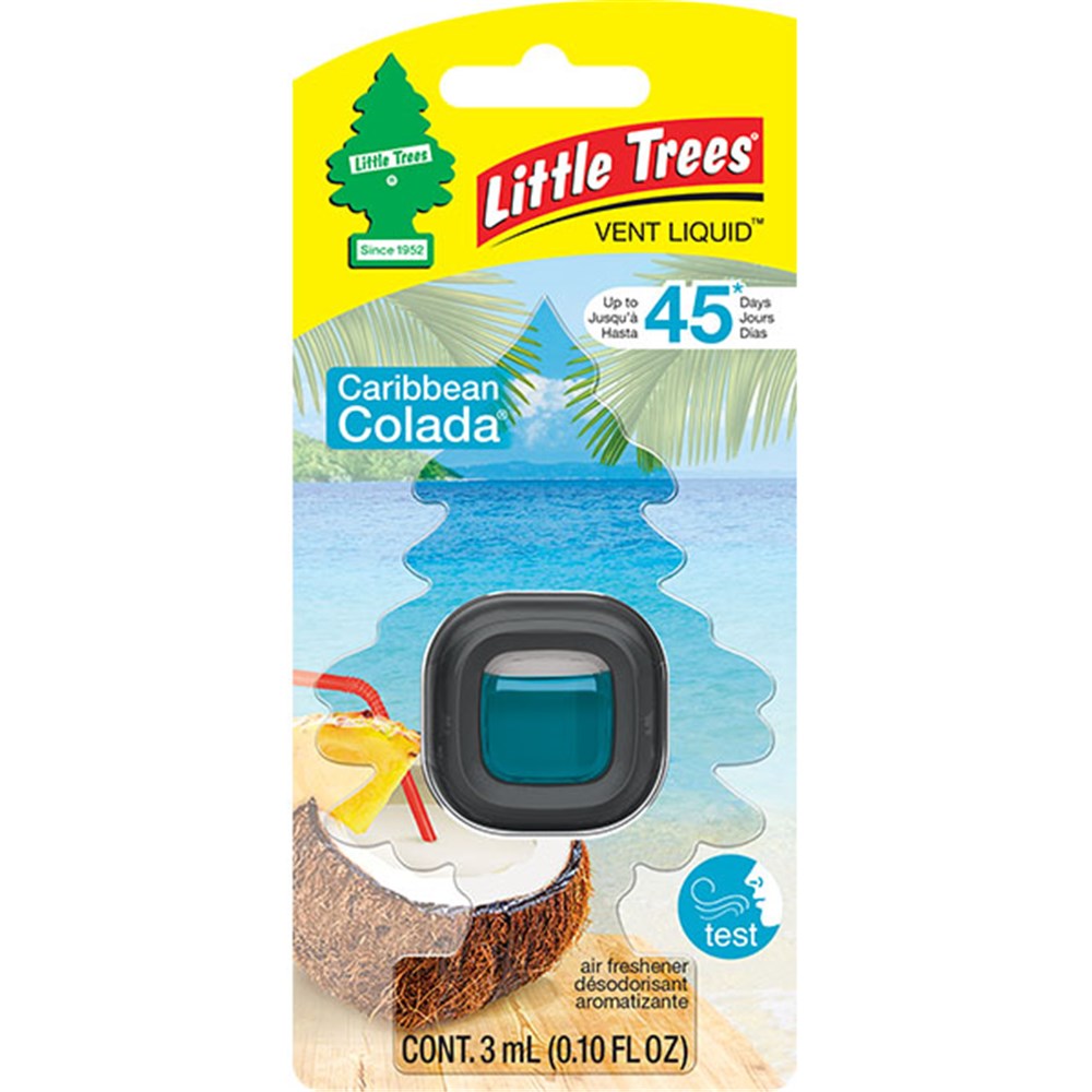 LITTLE TREES AIR FRESHENER VENT LIQUID CARIBBEAN COLADA - 52625