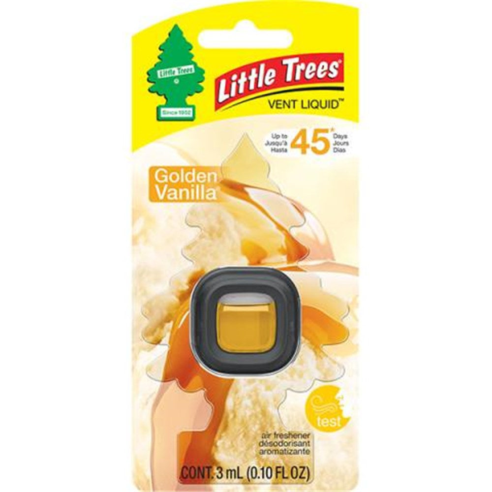 LITTLE TREES AIR FRESHENER VENT LIQUID GOLDEN VANILLA - 52632