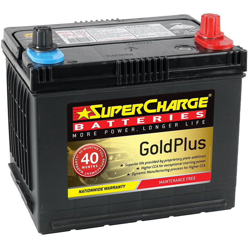 SUPERCHARGE MF51 GOLDPLUS BATTERY MAINTENANCE FREE POPULAR PASSENGER 650CCA