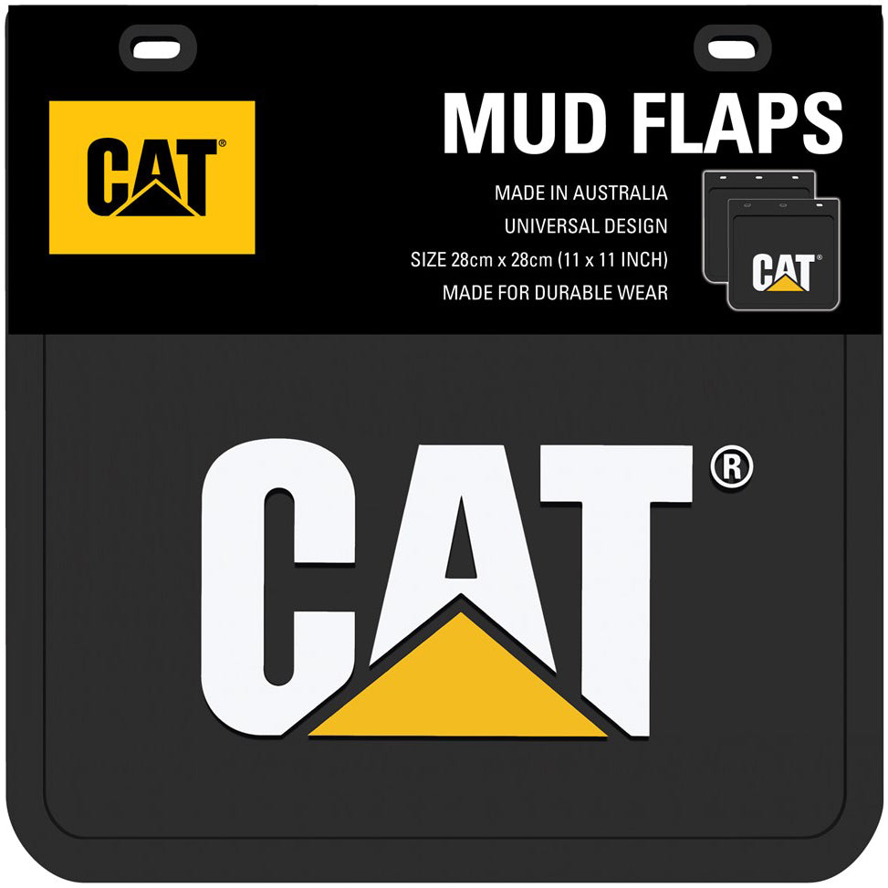 CAT HEAVY DUTY MUD FLAPS SIZE 'B' 28CM X 28CM (11 X 11 INCH) - MDCATB