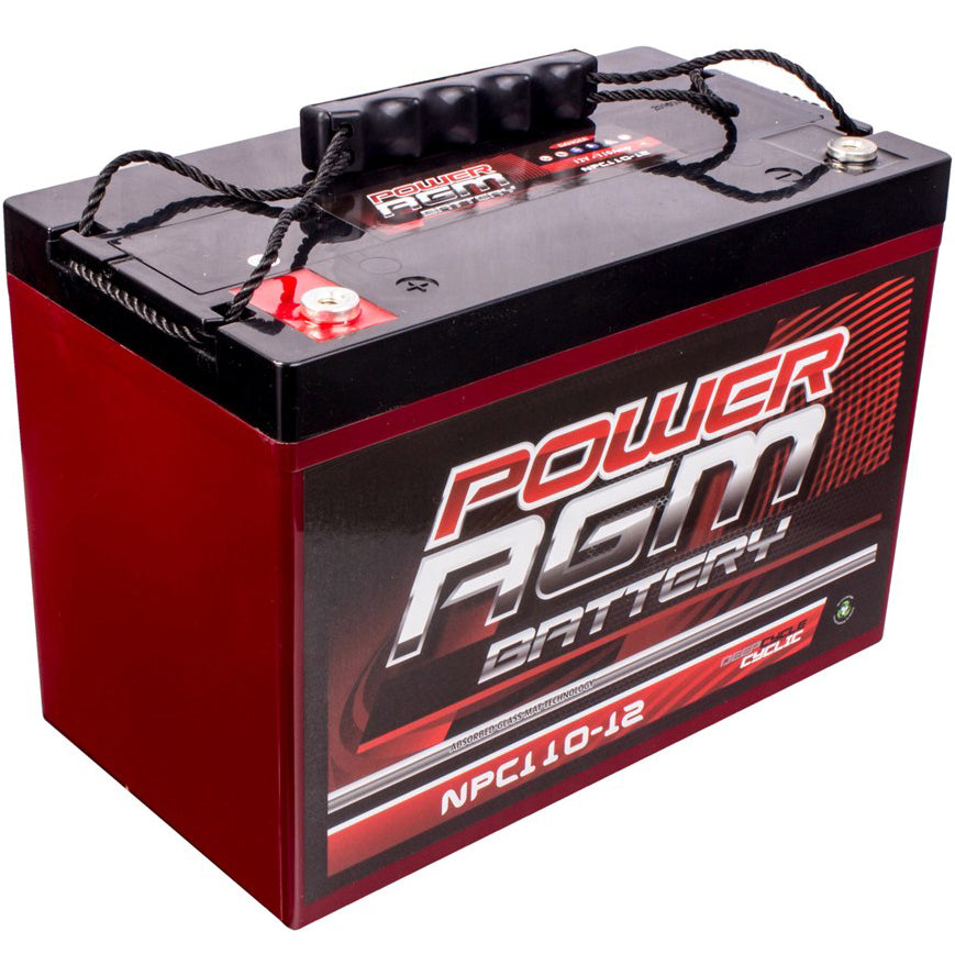 POWER AGM NPC12V110A/H DEEP CYCLE BATTERIES 110A/H