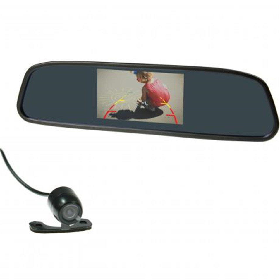 GATOR 4.3" MIRROR REVERSE CAMERA WIRED BUTTERFLY CAMERA