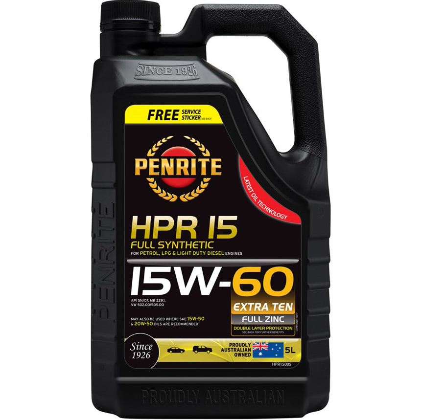 PENRITE HPR 15 15W-60 FULL SYNTHETIC ENGINE OIL 5L - HPR15005