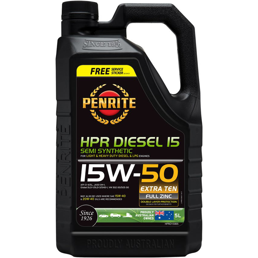 PENRITE HPR DIESEL 15 SEMI SYNTHETIC ENGINE OIL 15W-50 5L - HPRD15005