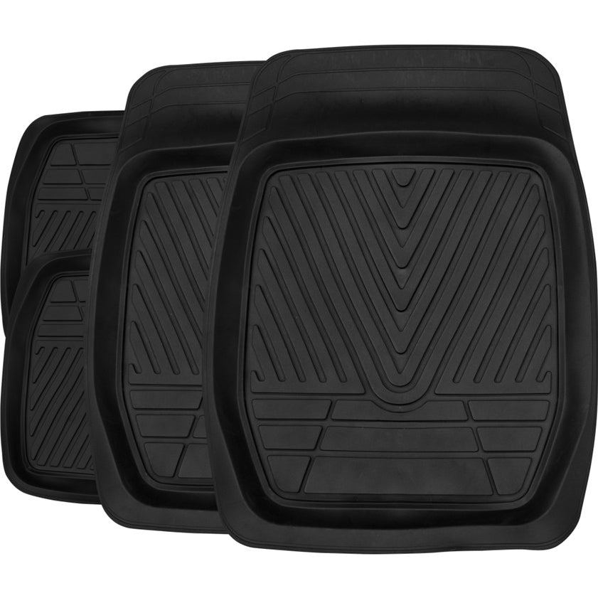 IMPACT CAR FLOOR MAT KAKADU 4WD DEEP DISH BLACK SET OF 4 IM3020BK4