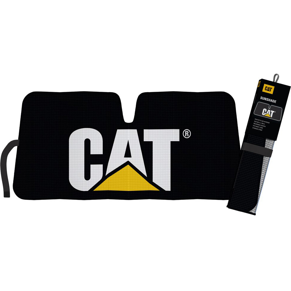 CAT BLACK FRONT UNIVERSAL SUNSHADE - WSCATBLK