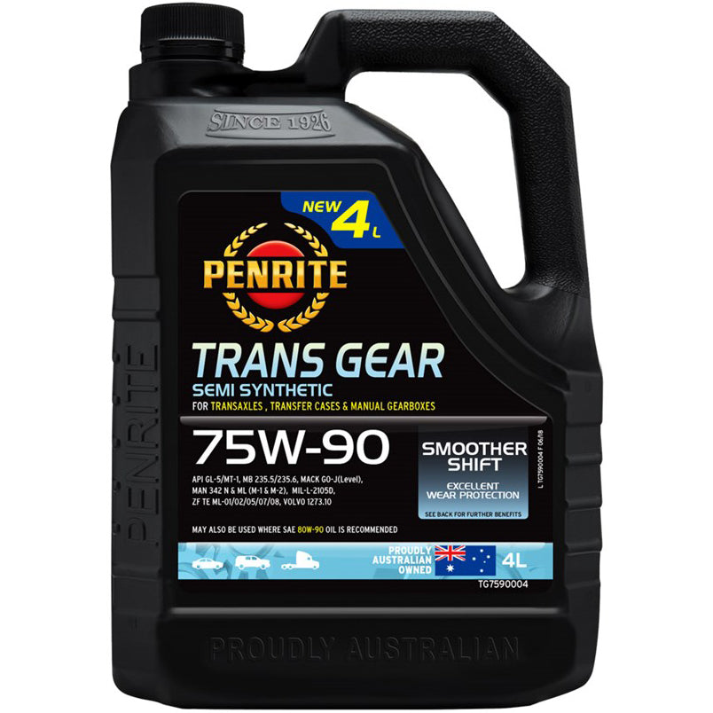 PENRITE TRANS GEAR OIL SEMI SYNTHETIC 75W-90 4L - TG7590004