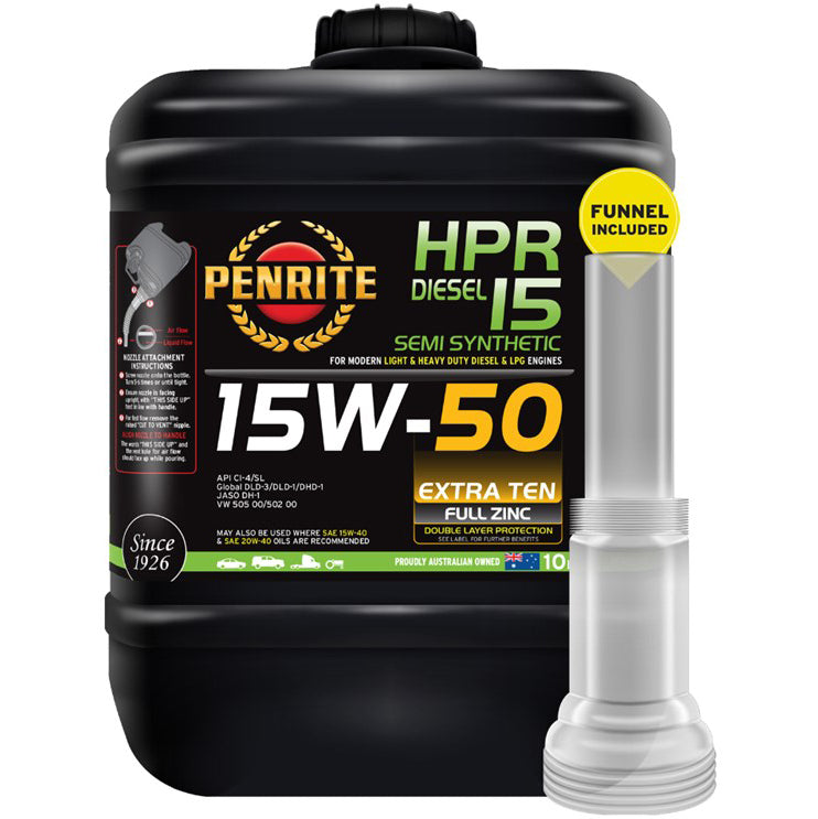 PENRITE HPR DIESEL 15 SEMI SYNTHETIC ENGINE OIL 15W-50 10L - HPRD15010